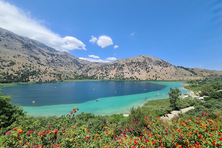 Lac de Kournas et cave de La Canée lors d'une demi-journée privée en Crète