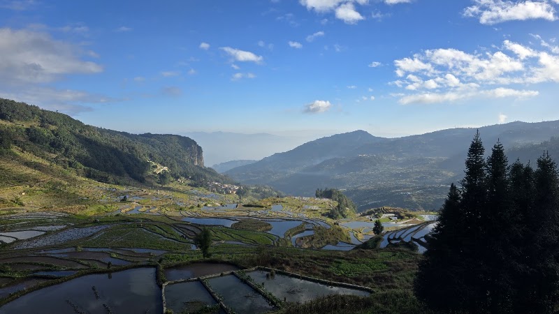 Belvédère de Duoyishu, lever de soleil – Belvédère de Duoyishu, rizières de Yuanyang, Honghe, Yunnan, Chine (photo 3)