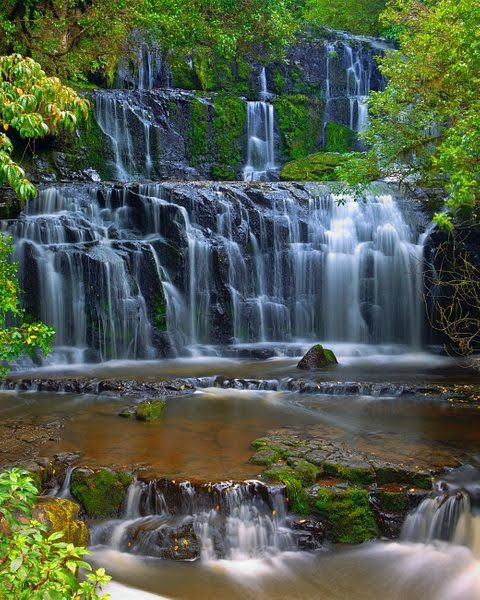 Purakaunui Falls – Purakaunui Falls, Purakaunui 9586, Nouvelle-Zélande (photo 1)