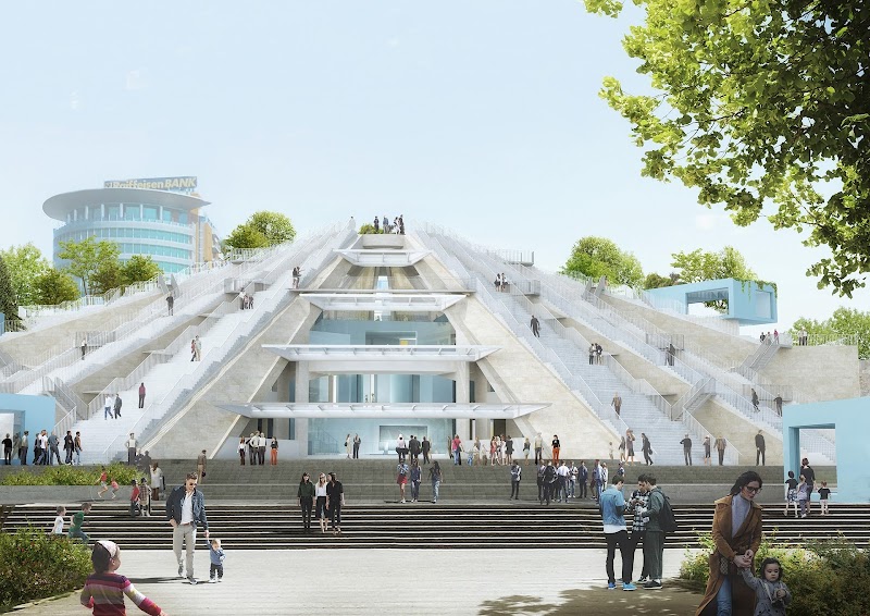 Pyramide de Tirana – Pyramid of Tirana, Bulevardi Dëshmorët e Kombit, Tirana, Albania (photo 3)