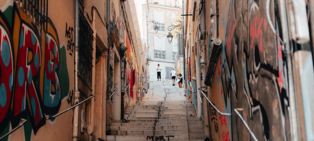 Ruelles colorées du Panier, Marseille