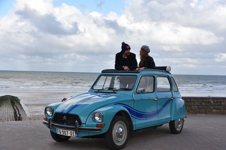 Visite commentée en voiture ancienne décapotable sur la Côte de Nacre