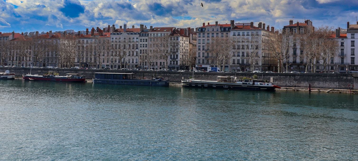 Renaissance lane in Vieux Lyon with its colourful facades
