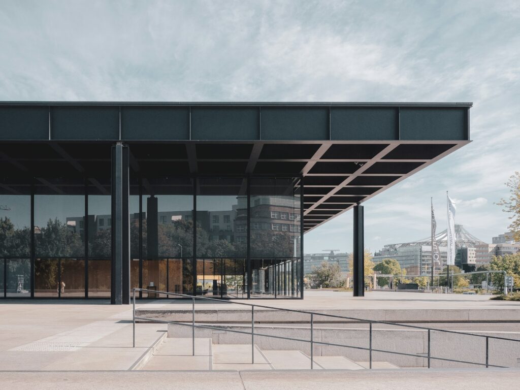 Neue Nationalgalerie de Mies van der Rohe à Berlin pendant la Berlin Art Week