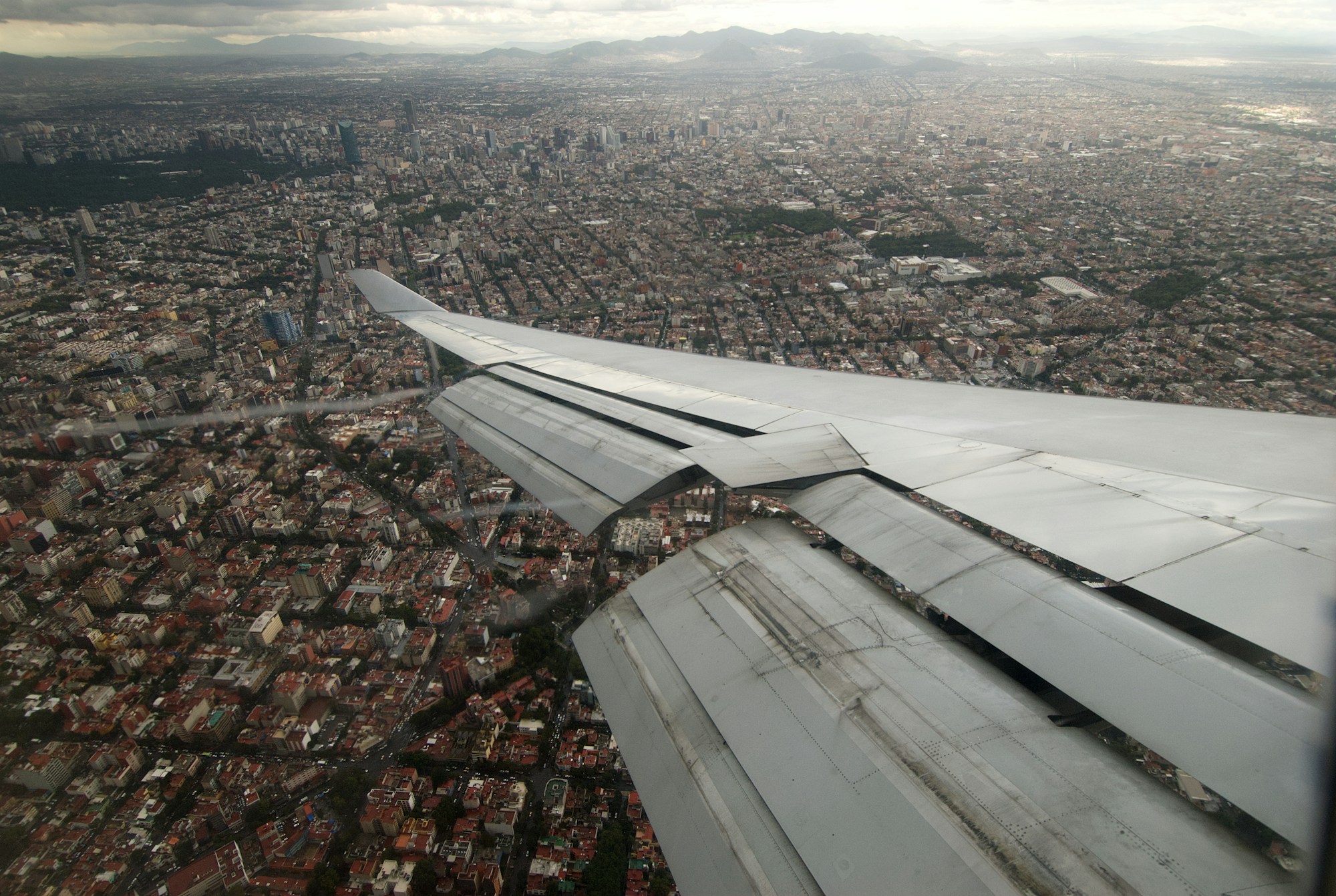 Approche de l'aéroport international Benito Juárez, à Mexico City