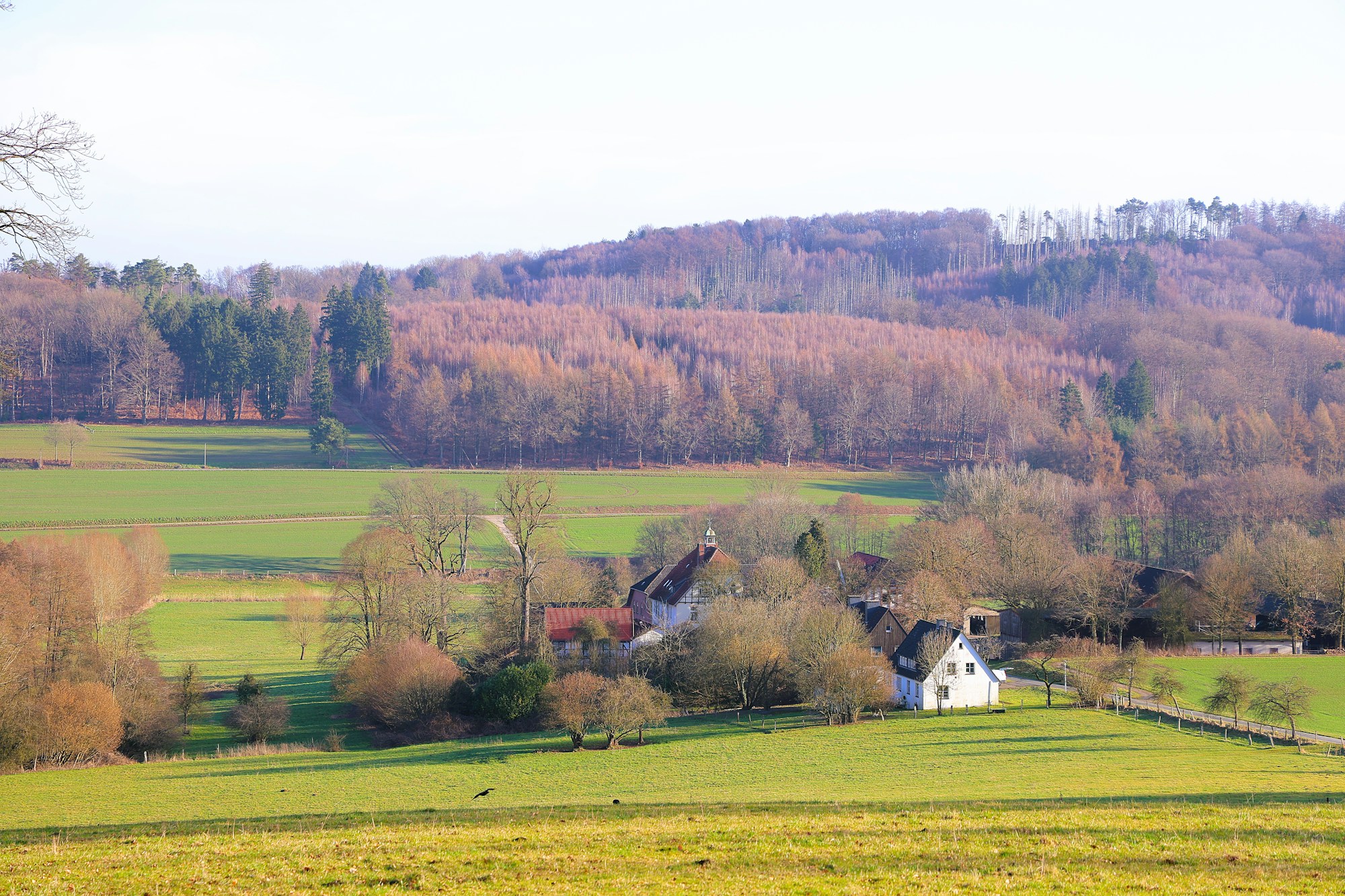 Collines verdoyantes et village typique du Sussex, aux portes du parc national des South Downs