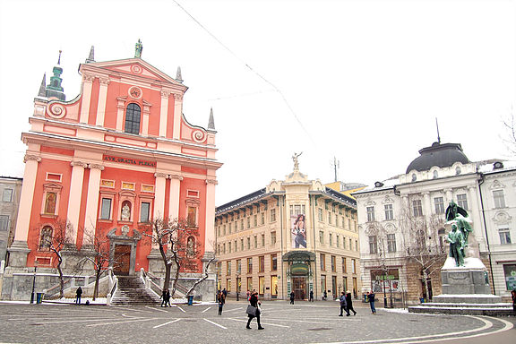 Place Prešeren et Triple Pont – Prešernov trg 1, 1000 Ljubljana, Slovénie (photo 1)