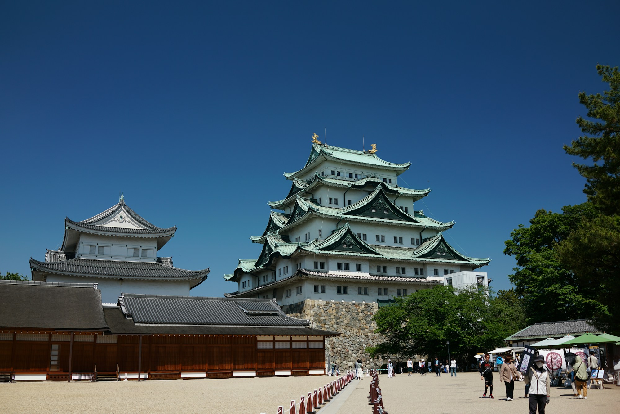 Castillo de Nagoya bajo un cielo azul, punto de partida del relevo de la antorcha de los Juegos Asiáticos 2026