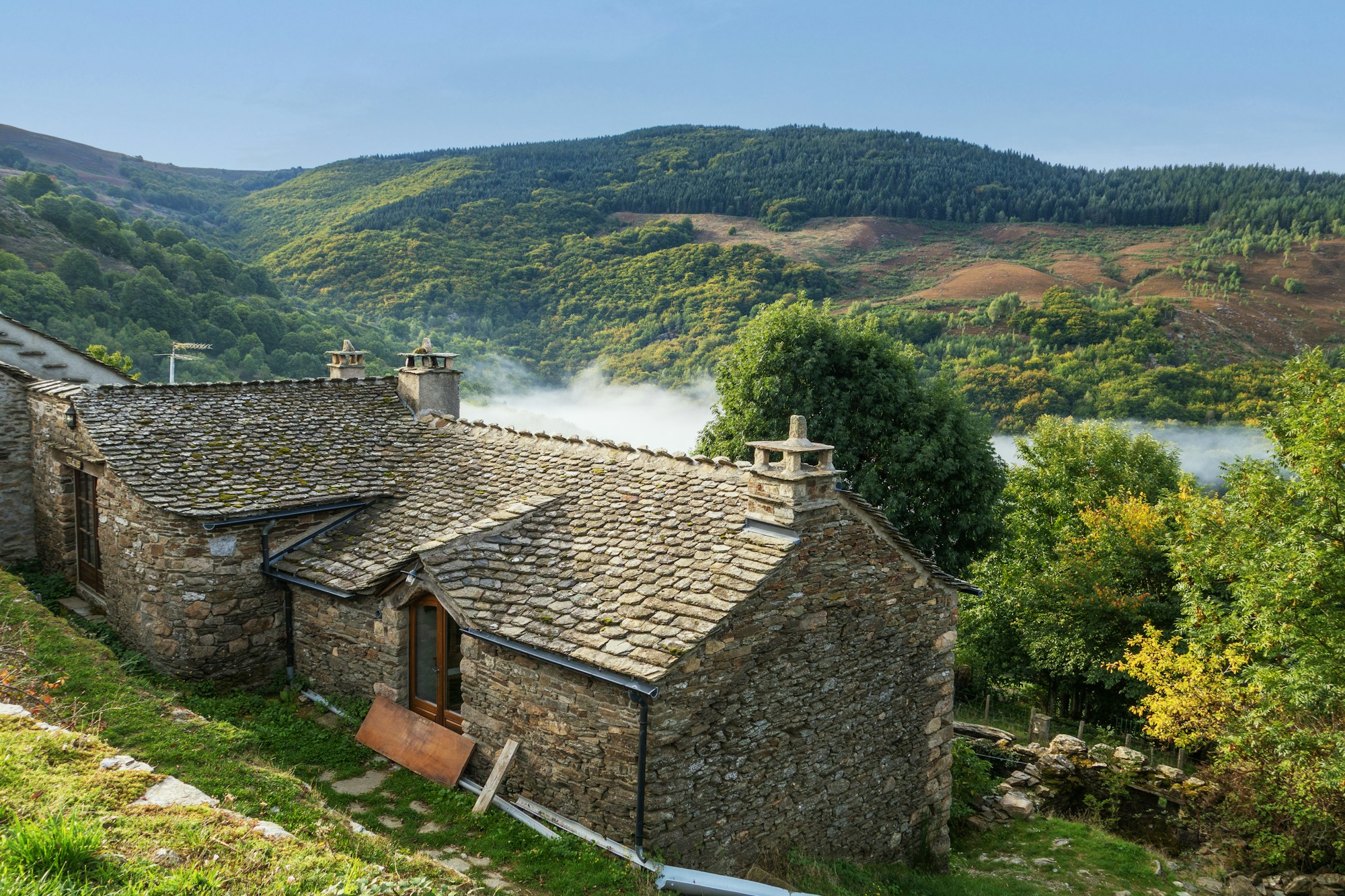 Paysage sauvage du Mont Lozère dans le Parc national des Cévennes
