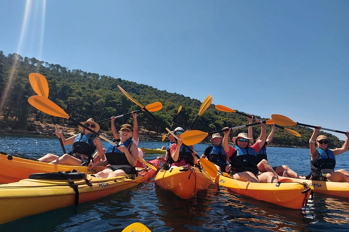 Sea kayaking and snorkelling around Marjan park in Split
