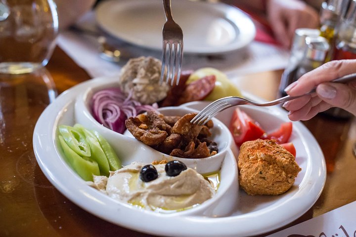 Lunch and pálinka tasting on a food walk in Budapest