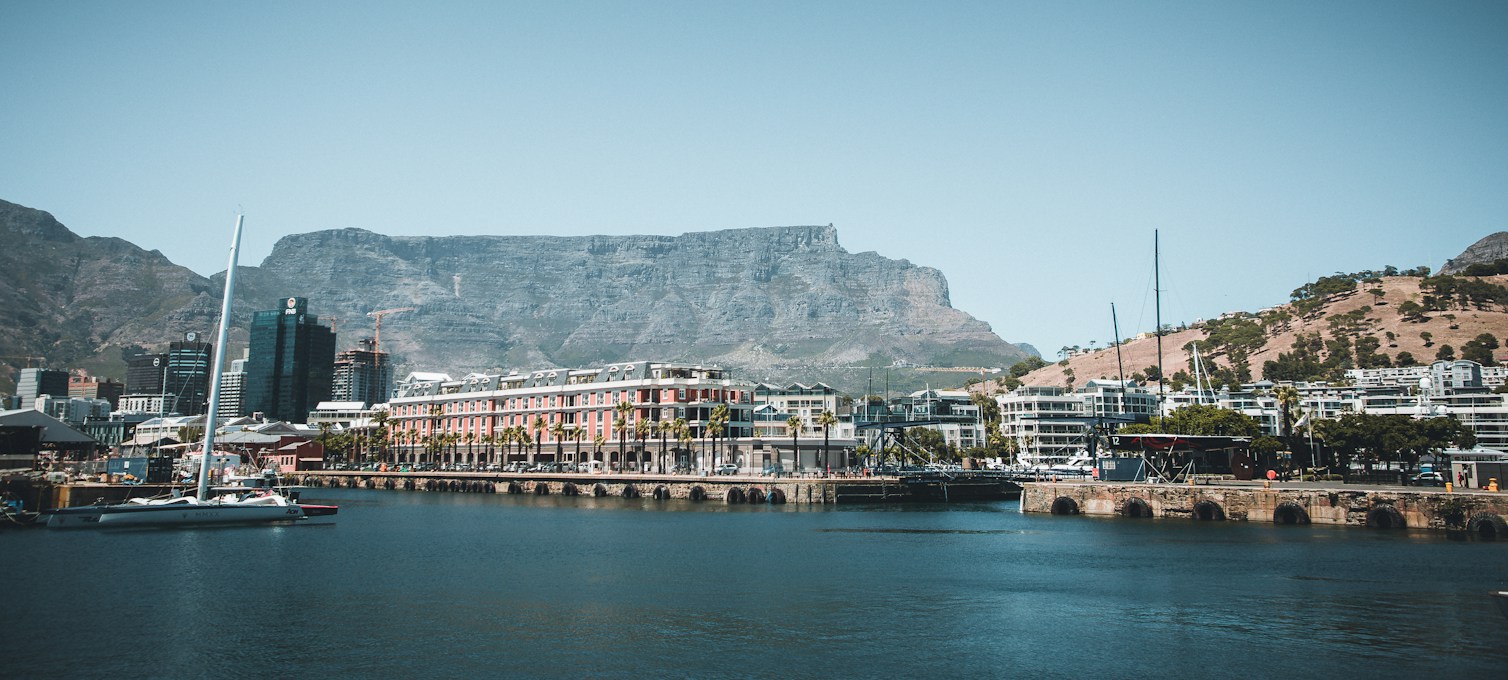Il V&A Waterfront di Città del Capo a fine giornata