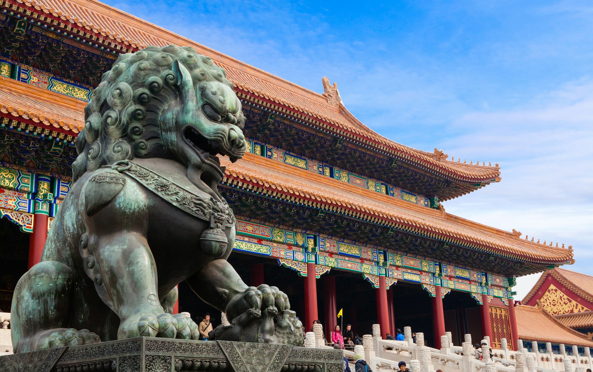 Die Verbotene Stadt in Peking, Innenhof mit kaiserlichen Dächern