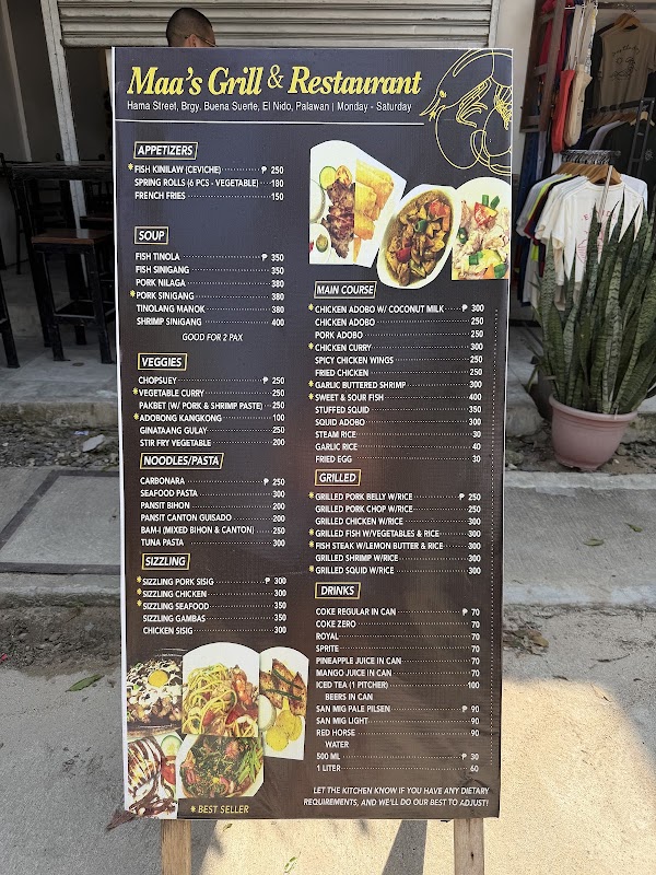 Maa's Grill – 59JQ+4WF, Buena Suerte Pob. (Barangay 2), El Nido, Palawan, Philippines (photo 3)