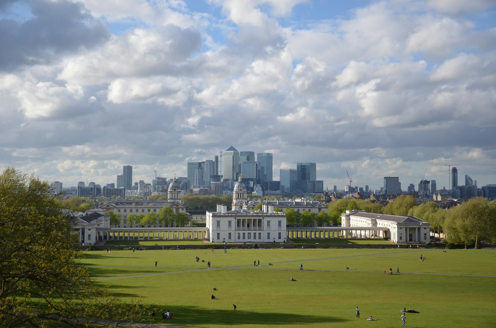 Vue depuis l'Observatoire royal de Greenwich sur les toits du quartier historique