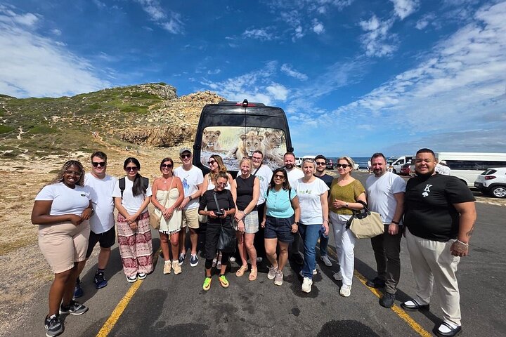 Bunte Häuser in Bo-Kaap mit dem Tafelberg im Hintergrund