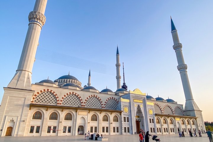 Panorama sur le Bosphore et la ville d'Istanbul depuis une colline de la rive asiatique