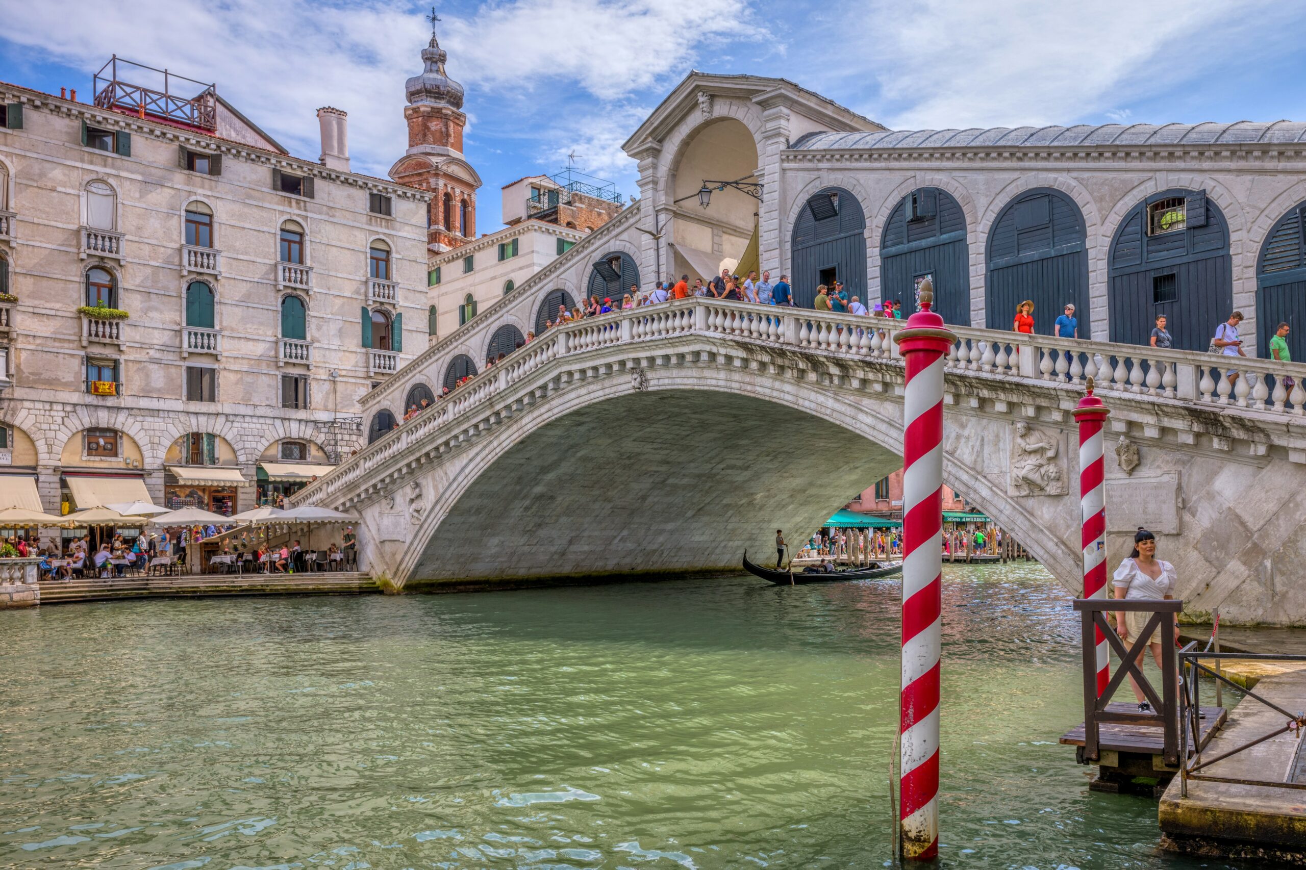 The Rialto Bridge over the Grand Canal in Venice