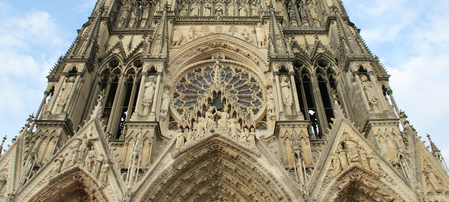 Facade of Reims Cathedral