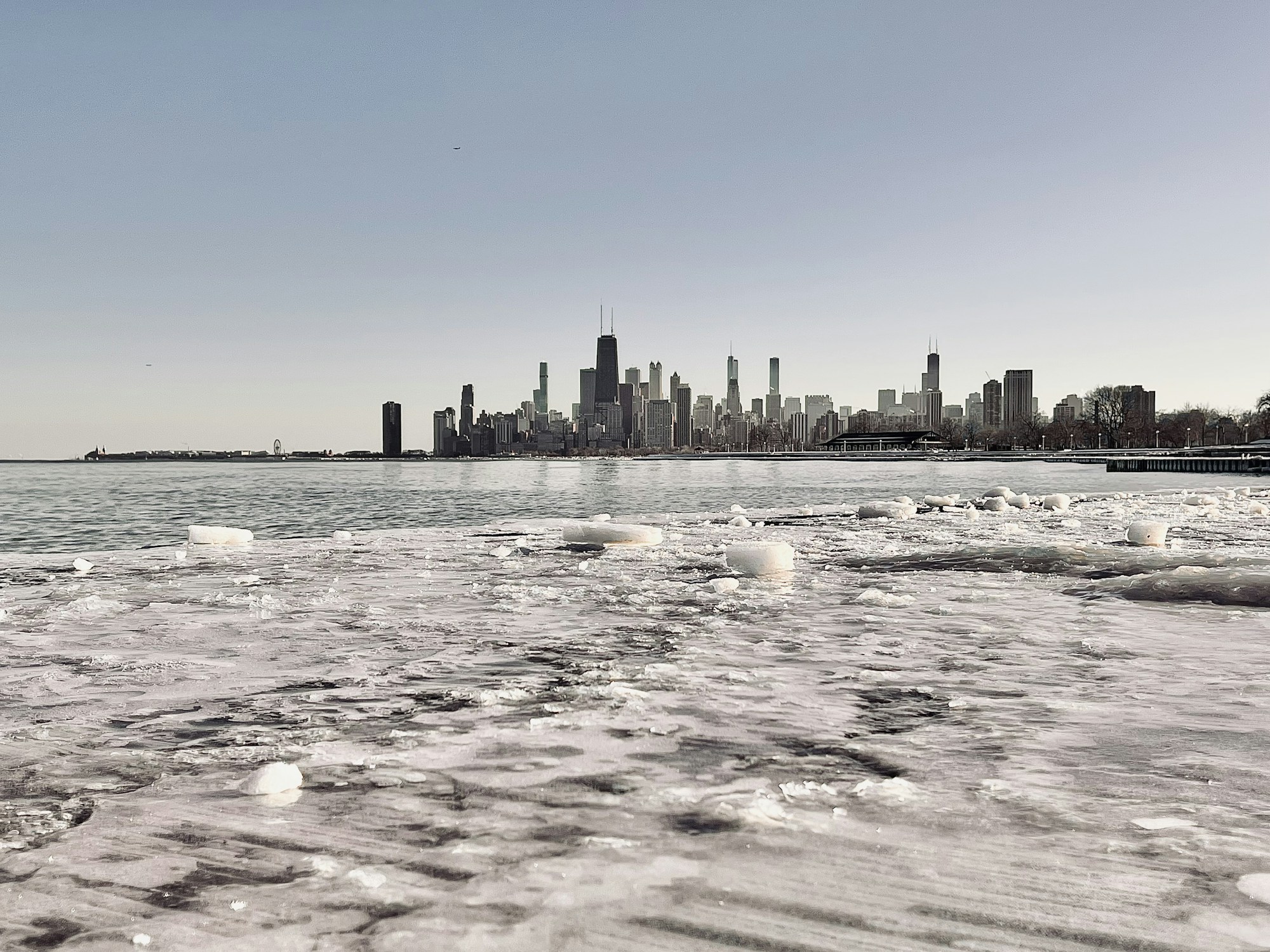Centre-ville de Chicago en hiver