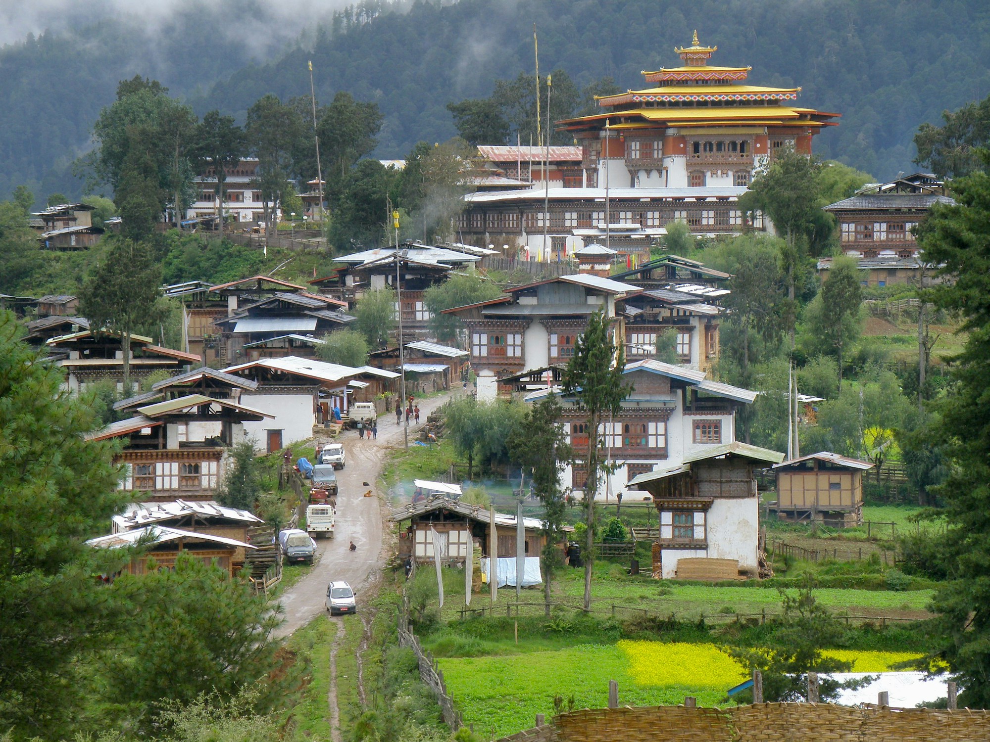 Gangtey Goenpa monastery in the Phobjikha Valley, Bhutan