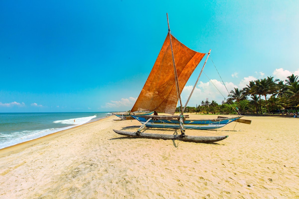 La plage de Negombo au coucher du soleil – Negombo, Sri Lanka (photo 1)