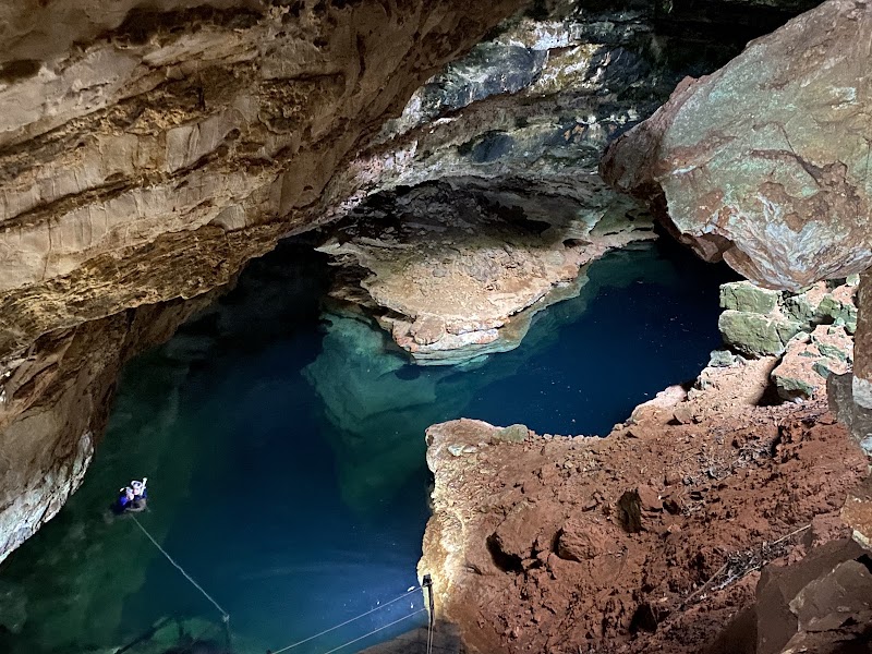 Le Poço Azul et le Poço Encantado : l'eau bleue de la Chapada – Povoado Peruca, Nova Redenção - BA, 46835-000, Brésil (photo 2)