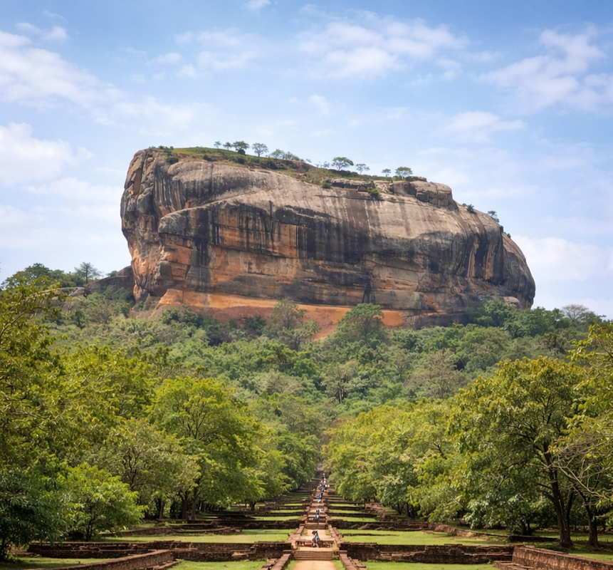 Le rocher du Lion de Sigiriya – Sigiriya, Sri Lanka (photo 1)