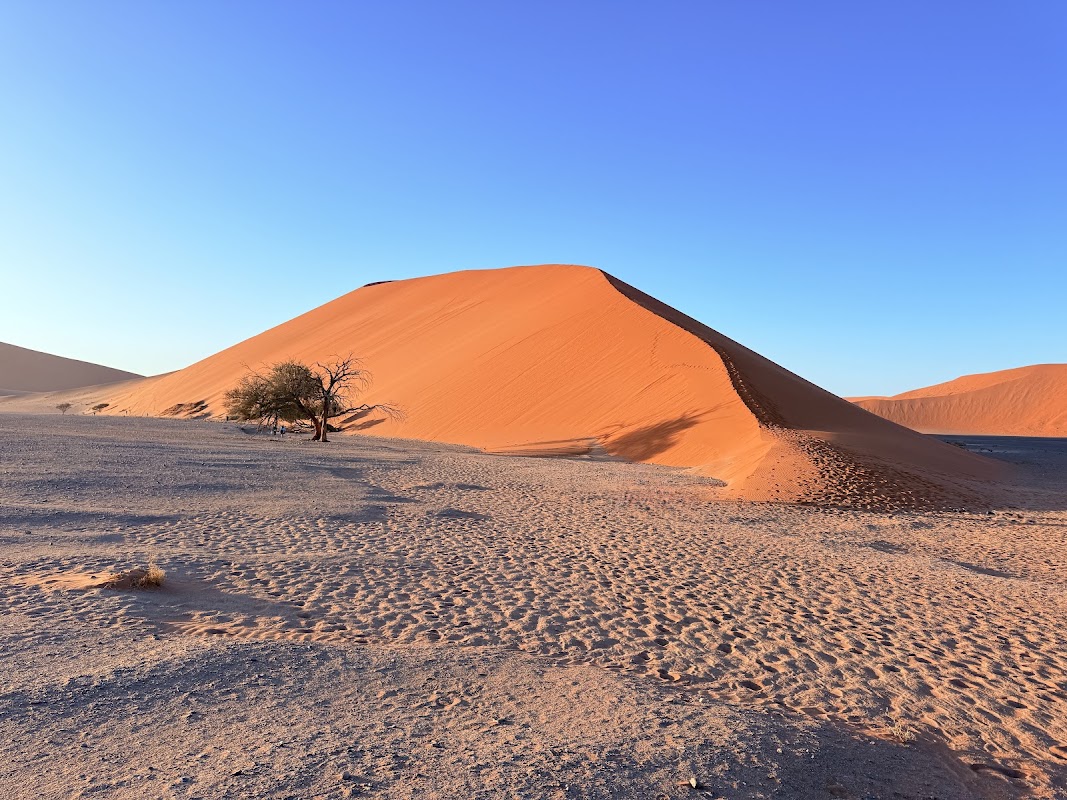 Sossusvlei, la dune 45 et Deadvlei au lever du soleil – Sesriem, Namibie (photo 1)