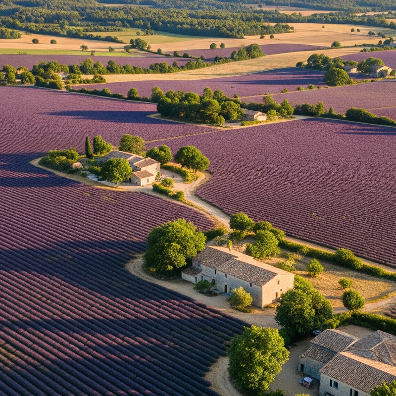 Valensole : la lavande à la lumière du soir – Plateau de Valensole, 04210 Valensole (photo 3)