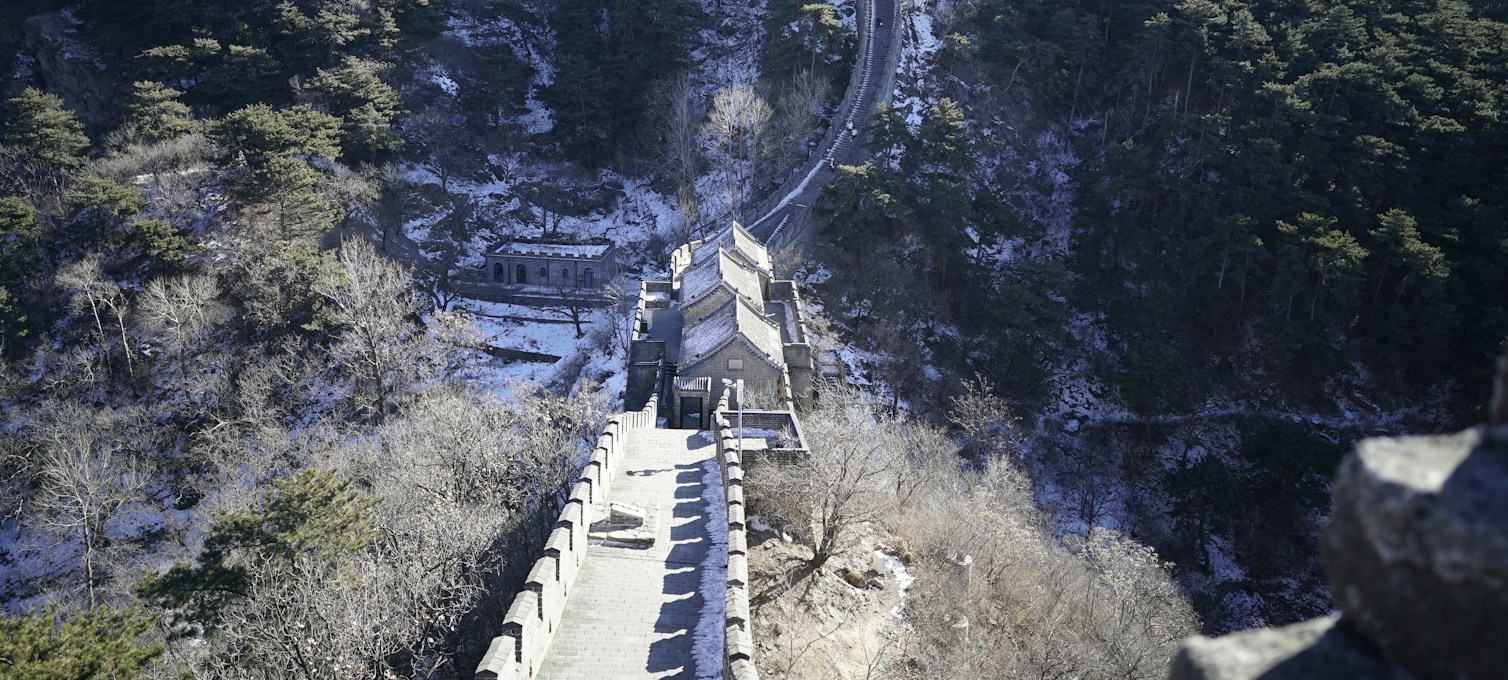 La Grande Muraille de Chine en hiver