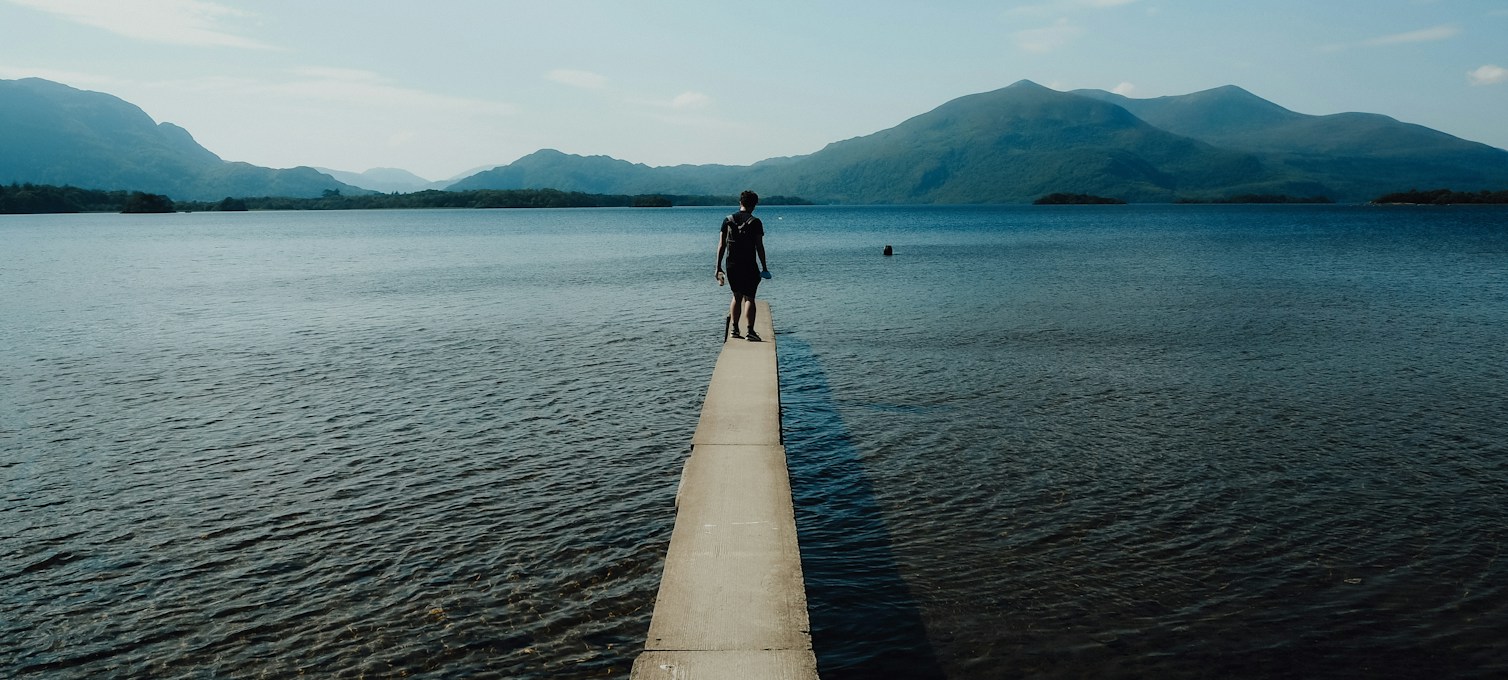 Lake and trails of Killarney National Park