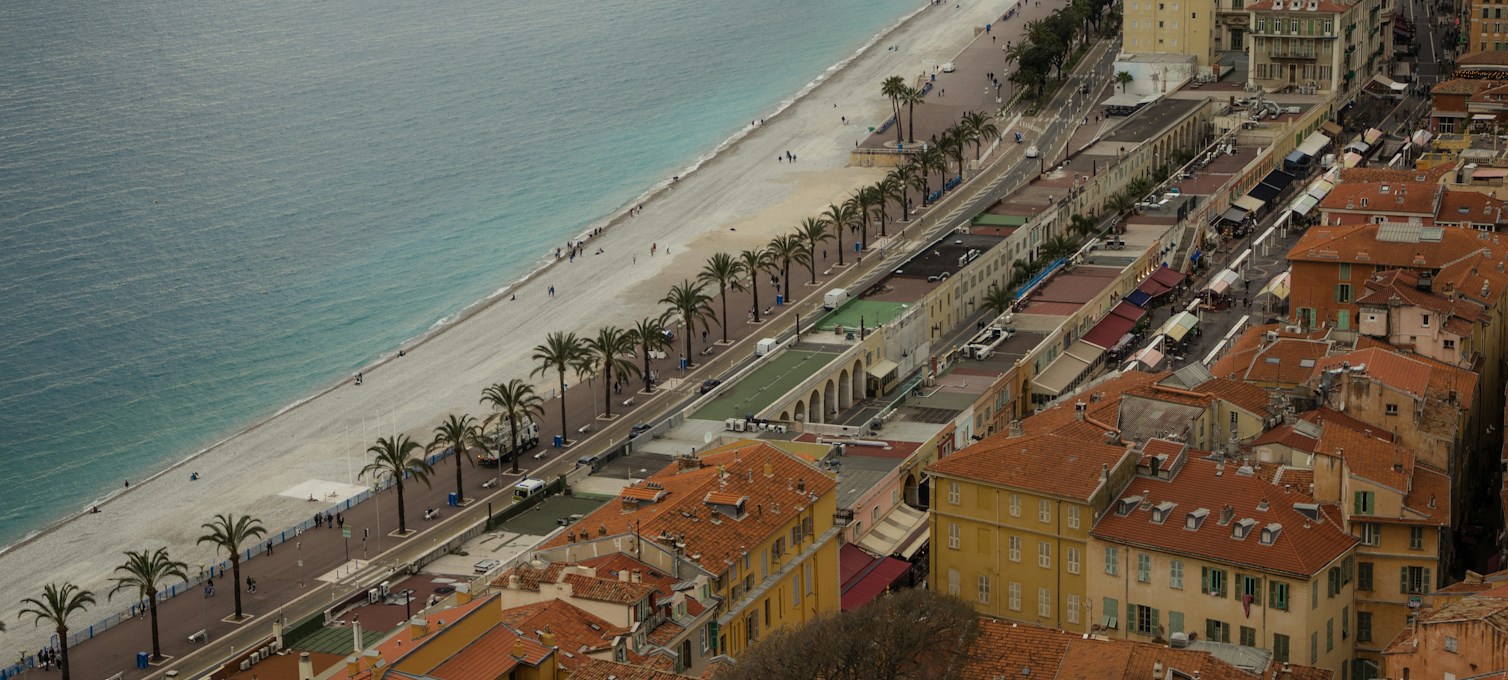 Seafront promenade in Nice