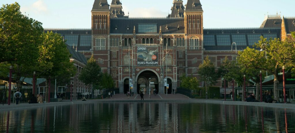 Facade of the Rijksmuseum in Amsterdam