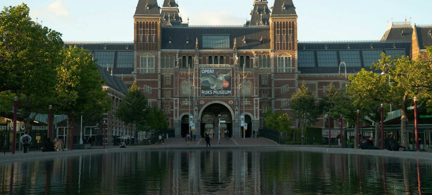 Facade of the Rijksmuseum in Amsterdam