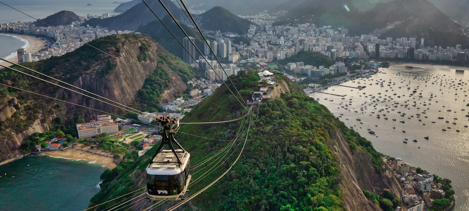 Vue sur la baie de Rio depuis un belvédère