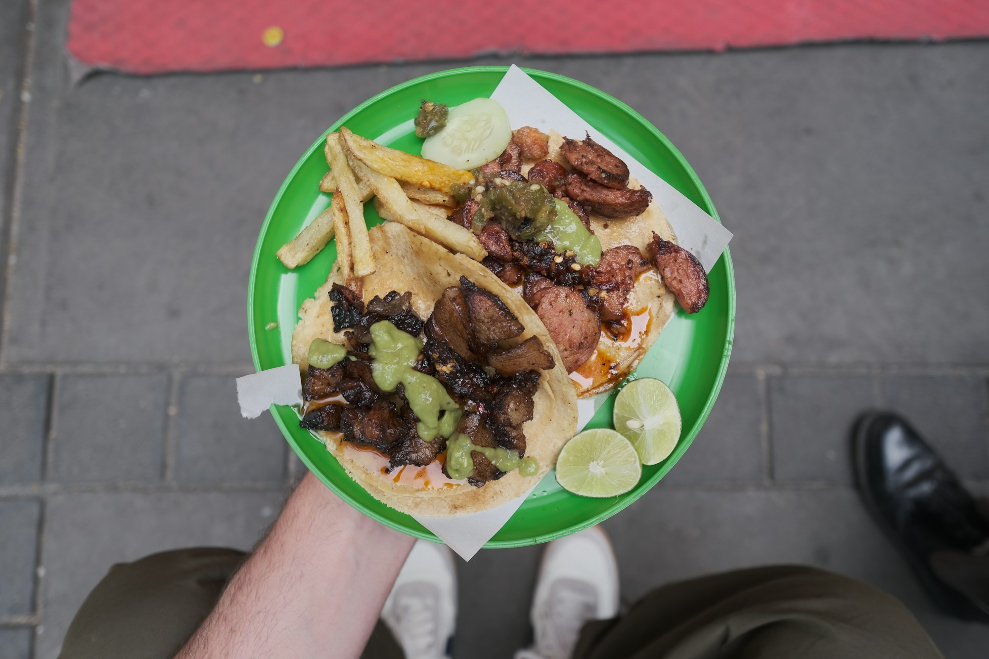 Tacos di strada preparati a Città del Messico