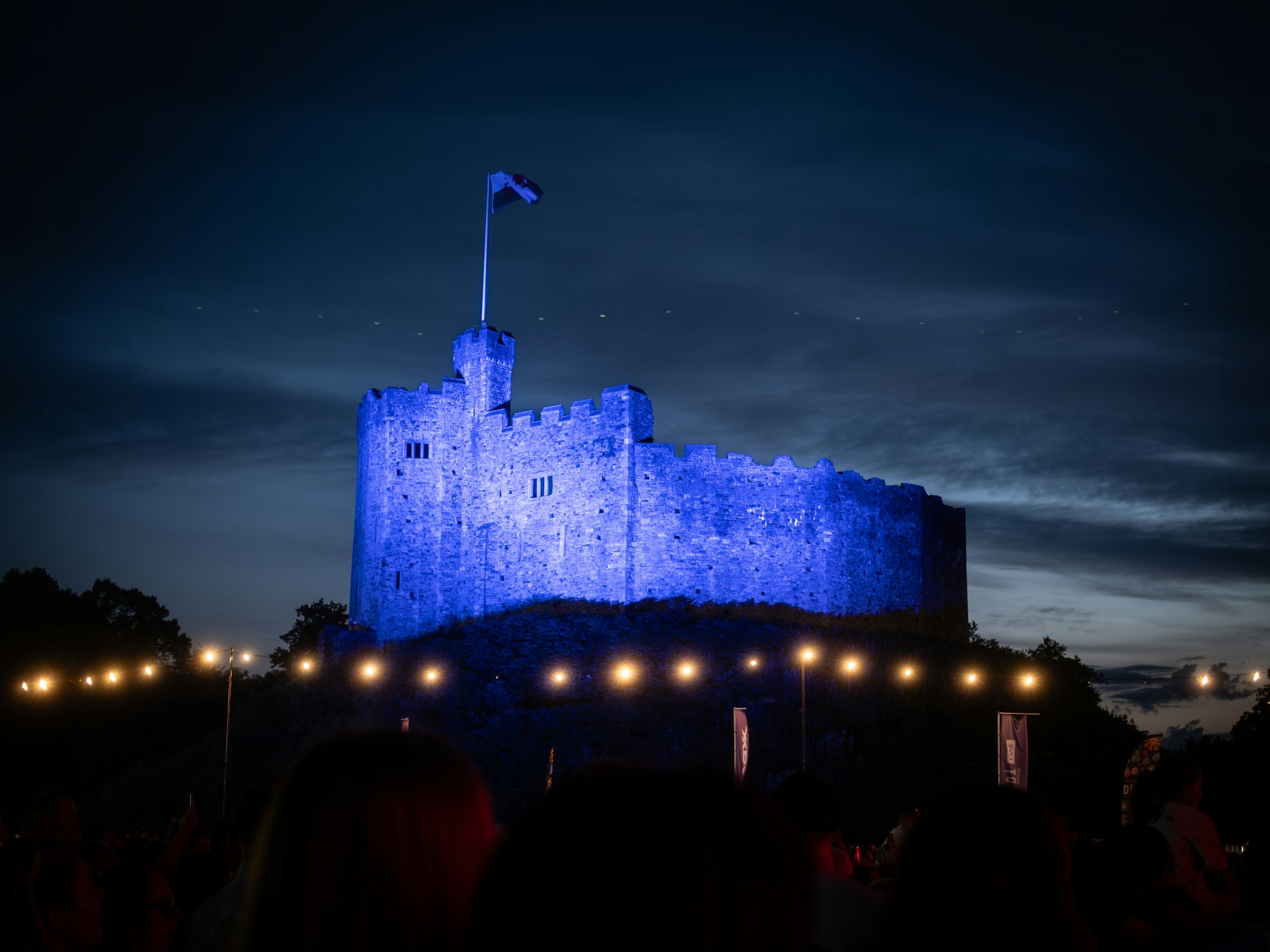 El castillo de Cardiff, en el centro de la ciudad