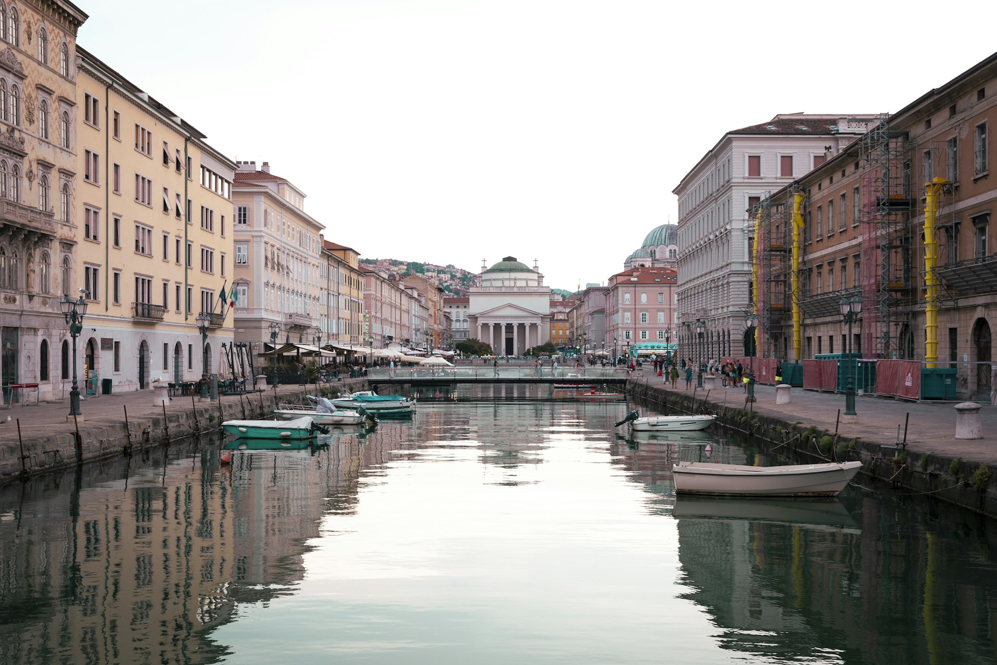 Grand Canal of Trieste, buildings and water