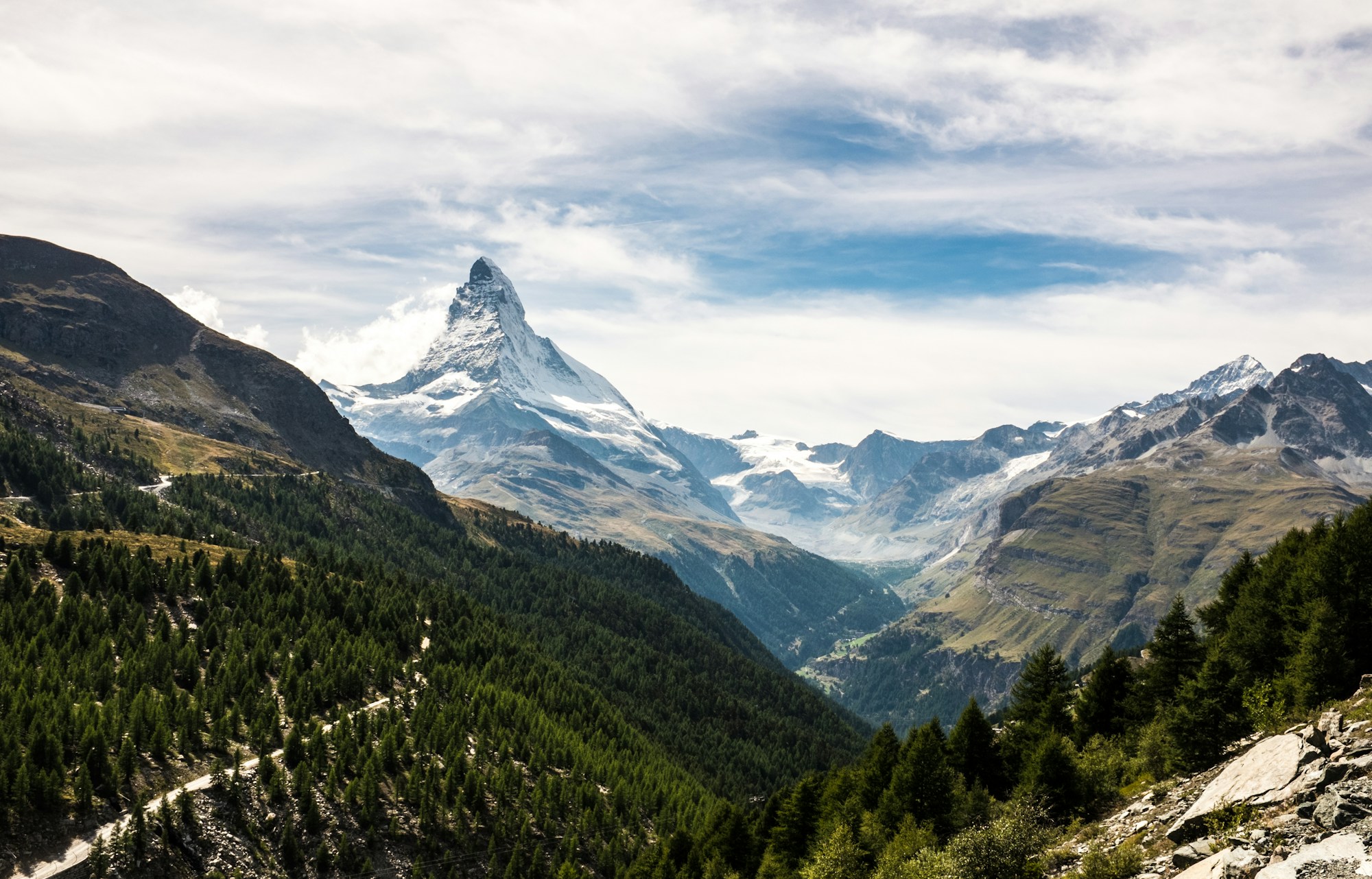 Alpine landscape in Switzerland