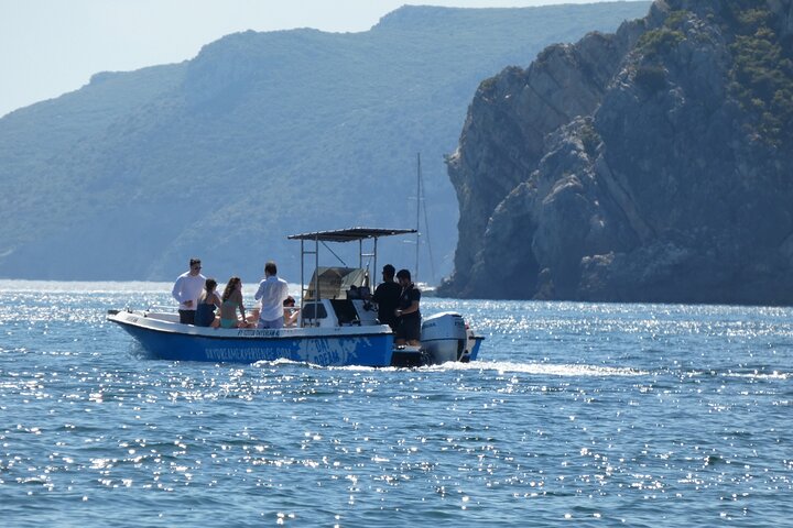 Grotto and turquoise water on the Arrábida coast