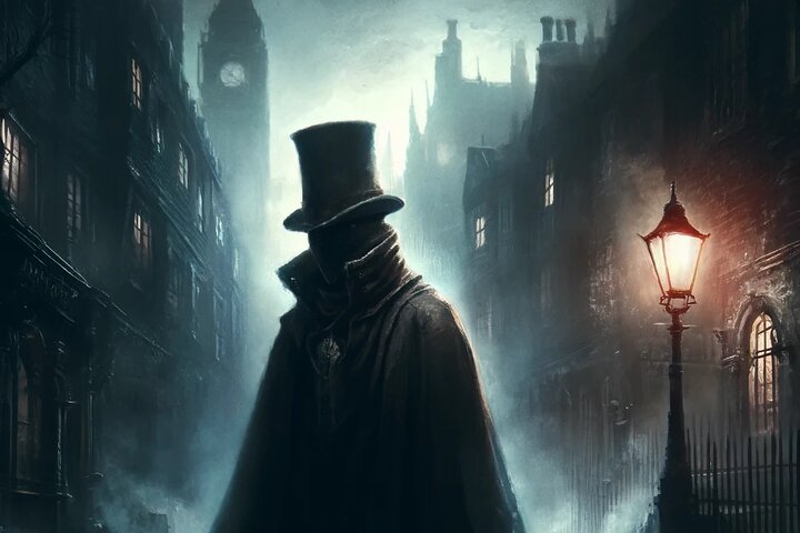 Photo of a lit street in Whitechapel, London, at night