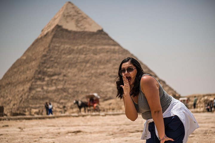 Sphinx von Gizeh vor den Pyramiden bei einer privaten Halbtagestour