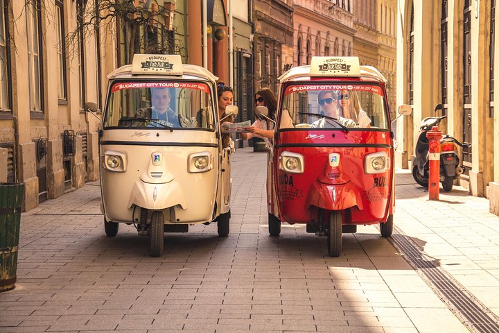 Tuk-tuk on a Budapest avenue