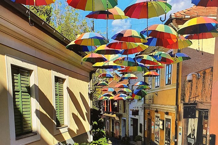 Street in Szentendre along the Danube