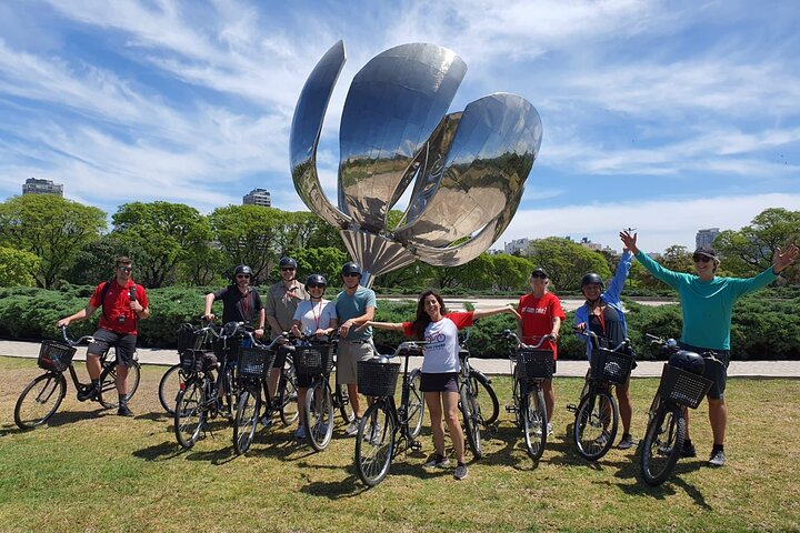 Radfahrer in einem Park in Palermo, Buenos Aires