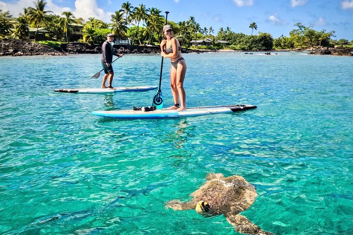 Paddle en eau calme près de la côte sud de Maui