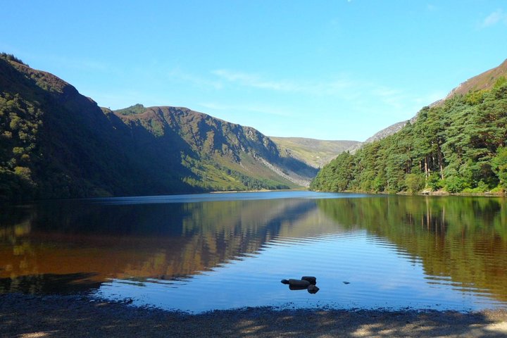 Glendalough monastic site in the valley