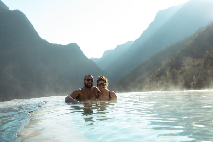 Early departure to the Tolantongo hot springs from Mexico City
