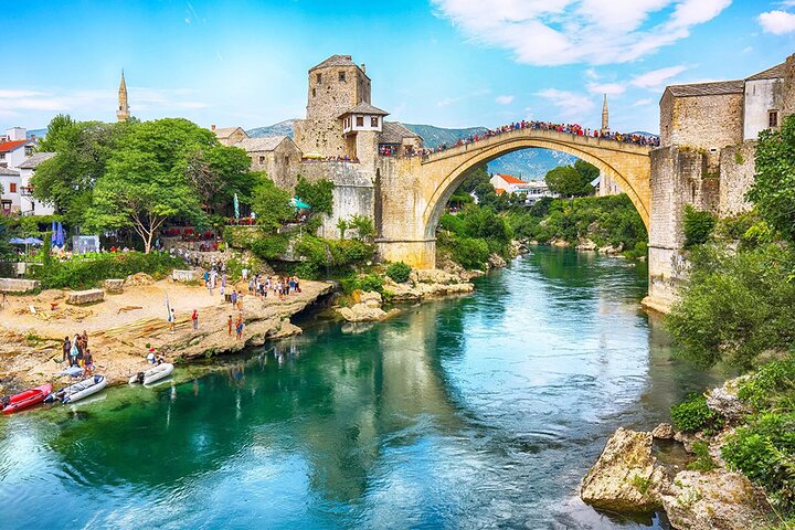 Photo from the Viator listing for the shared Mostar and Kravica day tour
